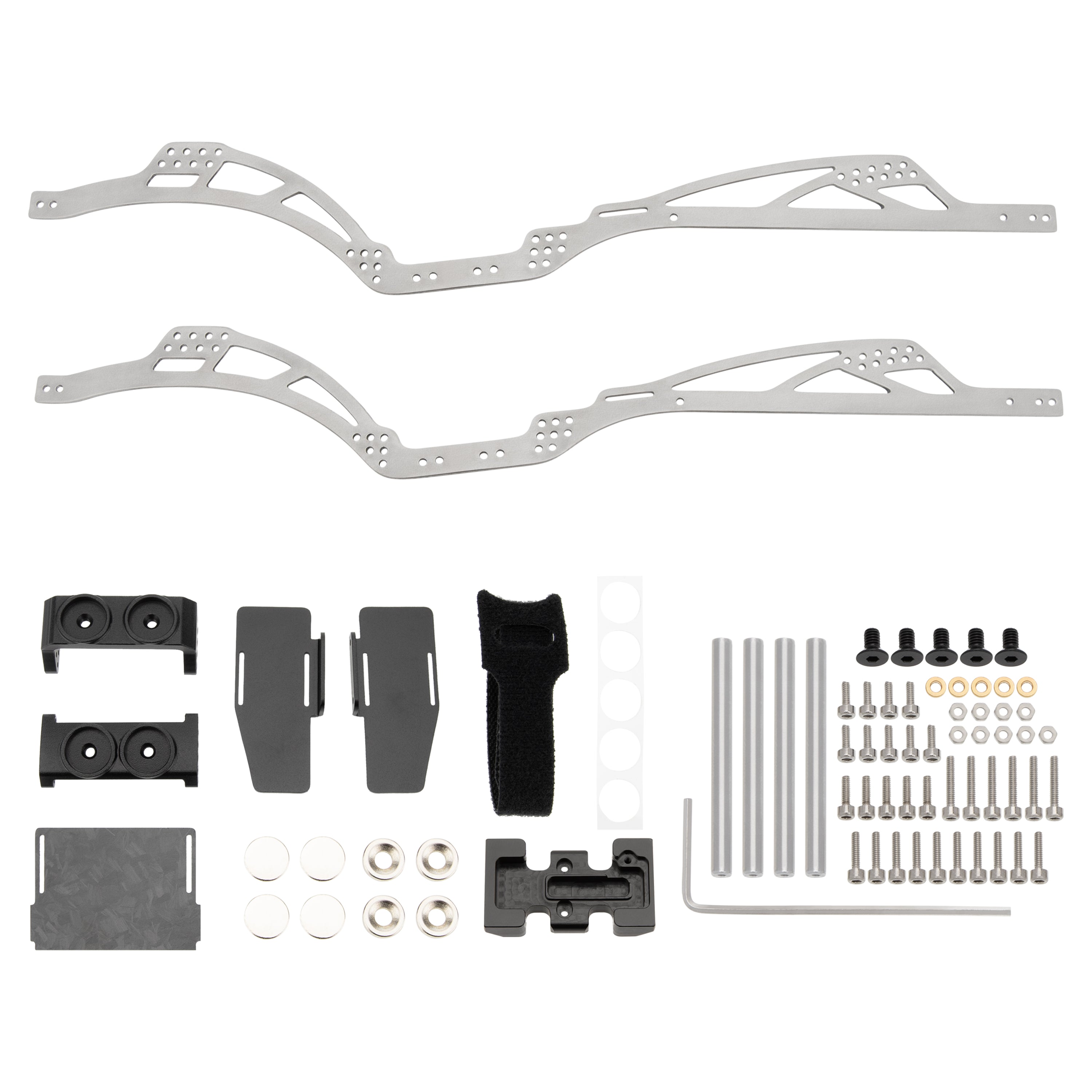 maxi cosi chassis frame MEUS Racing 1/24 SCX24 Gladiator LCG TC4 Titanium Chassis Frame
