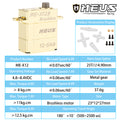 12.5kg Brass servo Specifications