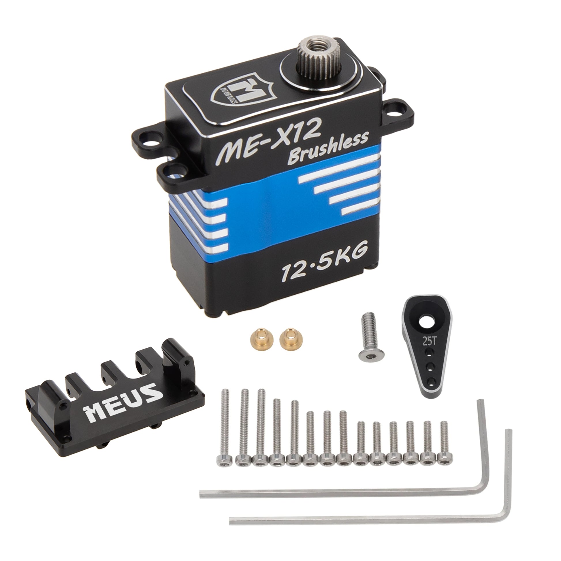 MEUS Racing Coreless 8.5kg Servo /12.5kg Brushless Servo with Servo Mo