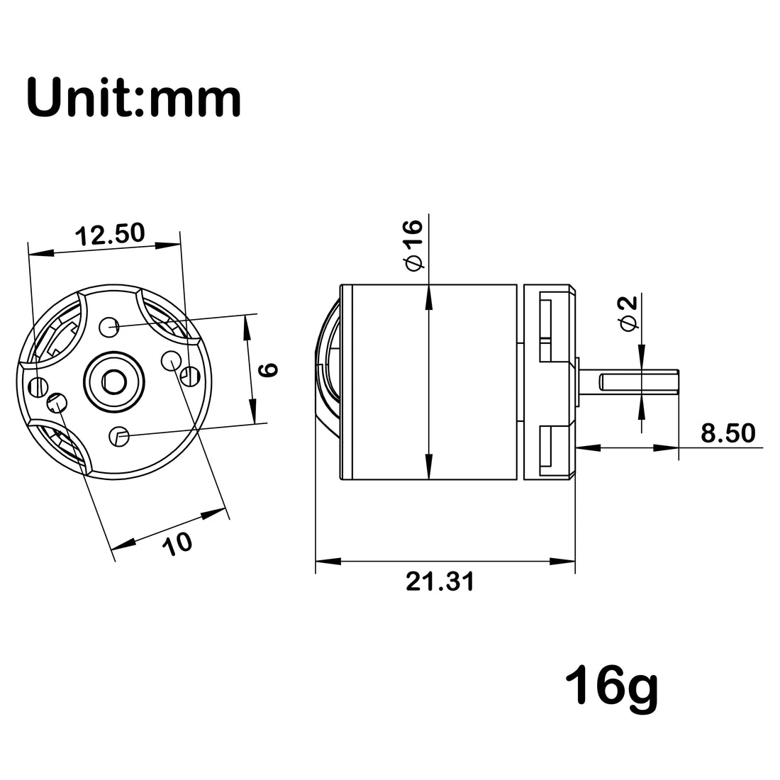1621 2850KV Brushless Motor For TRX4M