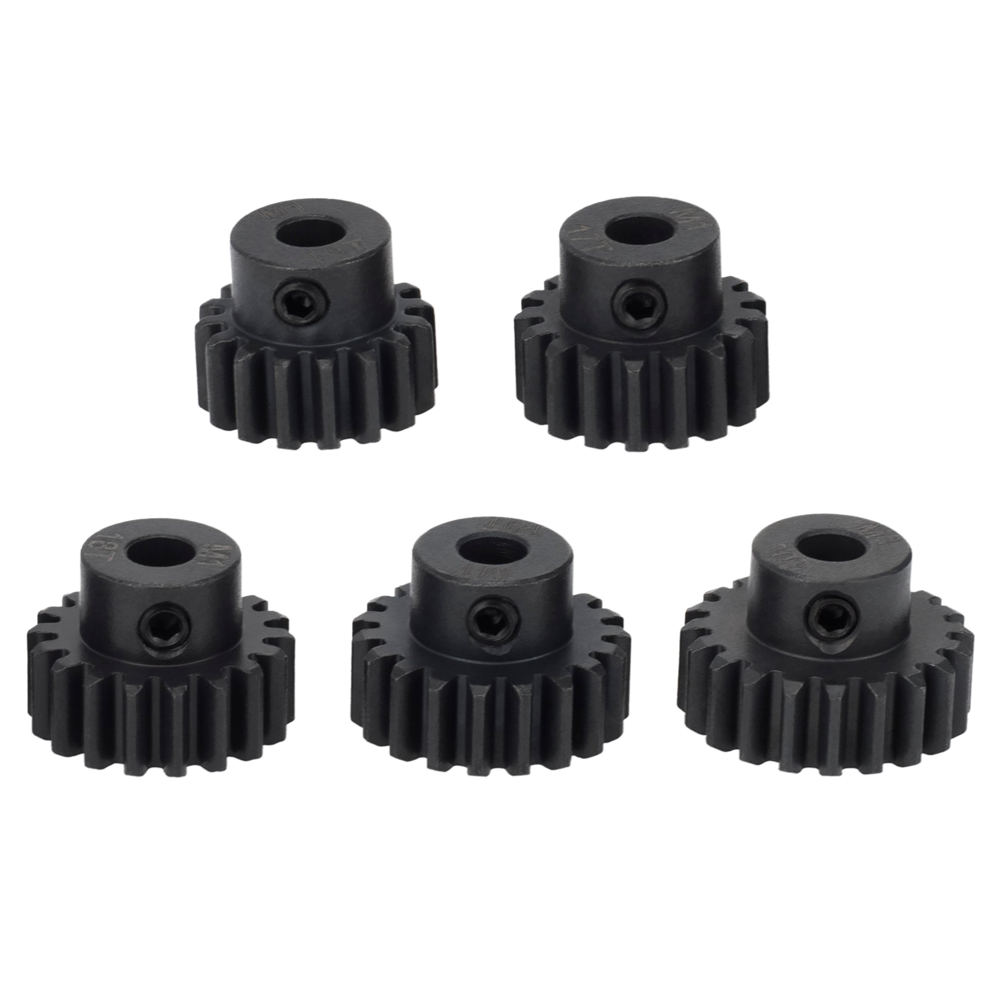 ShareGoo Mod 1 Acciaio Temprato M1 Pignone Set 15T 16T 17T 18T fit 5mm ShareGoo Mod 1 Acciaio Temprato M1 Pignone Set 15T 16T 17T 18T fit 5mm