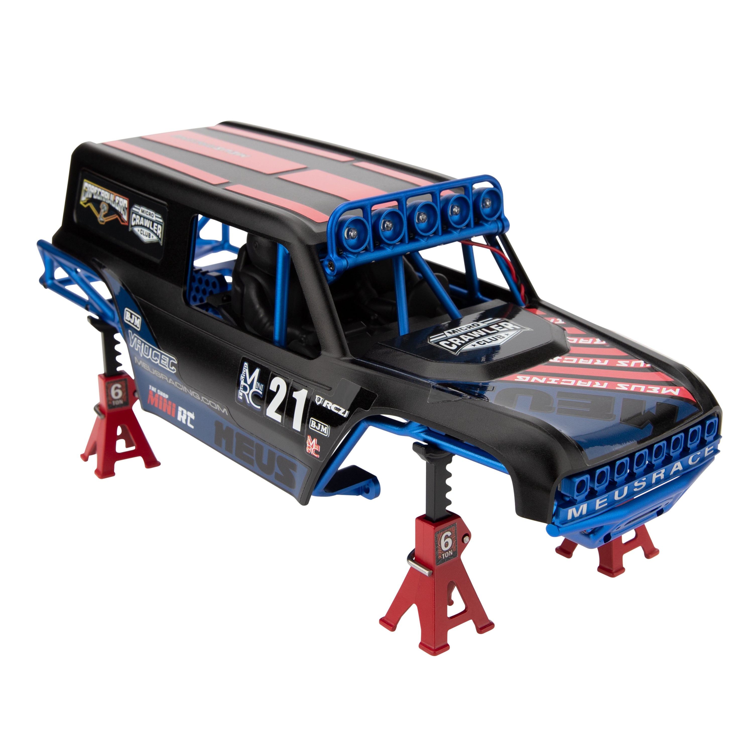 MEUS Racing MB18 Pro Aluminum Body Shell & Frame Kit for 1/18 TRX4M De