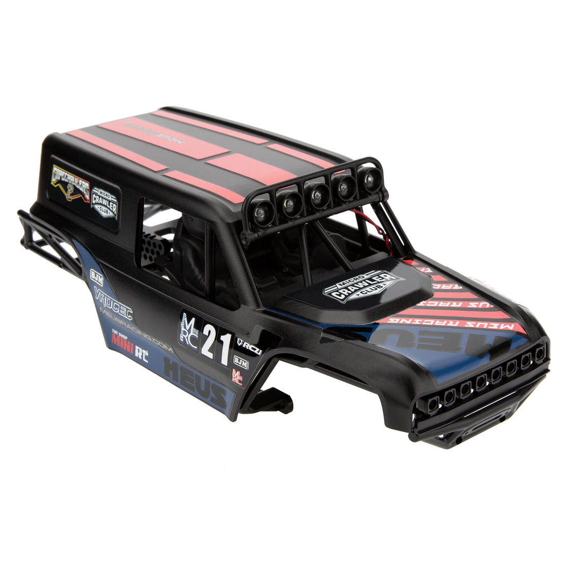 MEUS Racing MB18 Pro Aluminum Body Shell & Frame Kit for TRX4M Defender Bronco K10 F150 High Trail