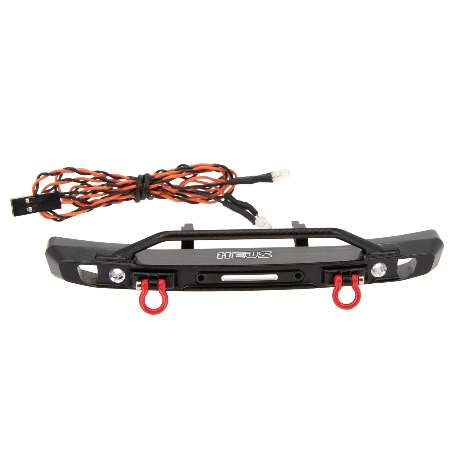 Meus Racing Rc MEUS Racing Aluminum Front/Rear Bumper with LED Lights for 1/18 TRX4M