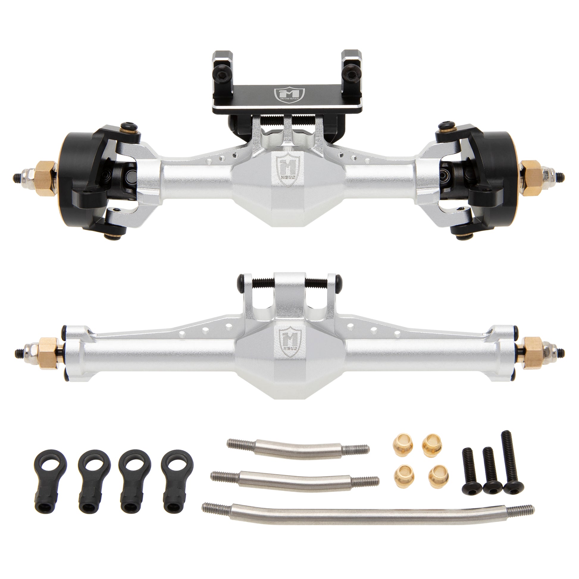 Silver Aluminum Isokinetic 3-Section CVD Front and Rear Axles