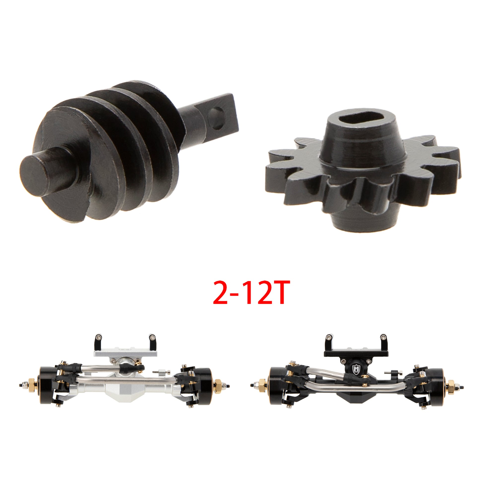 rc car differential gear MEUS Racing SCX24 Isokinetic Front Axle Differential Gear 2/12T 2/14T Not Fit for SCX24 Stock Axles