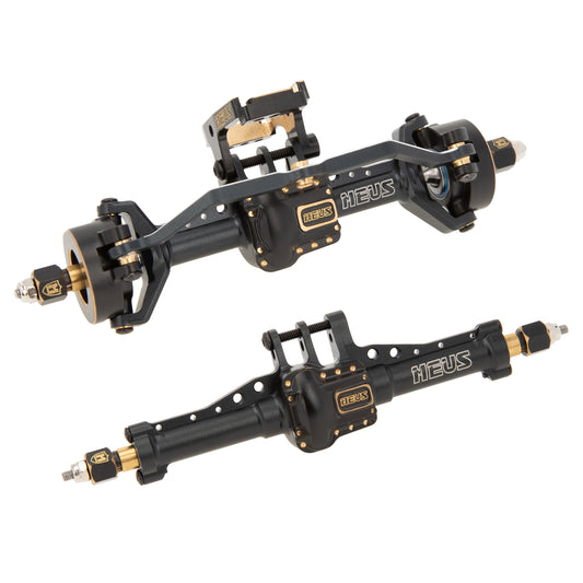 Black Brass Aluminum Front and Rear Axle for TRX4M
