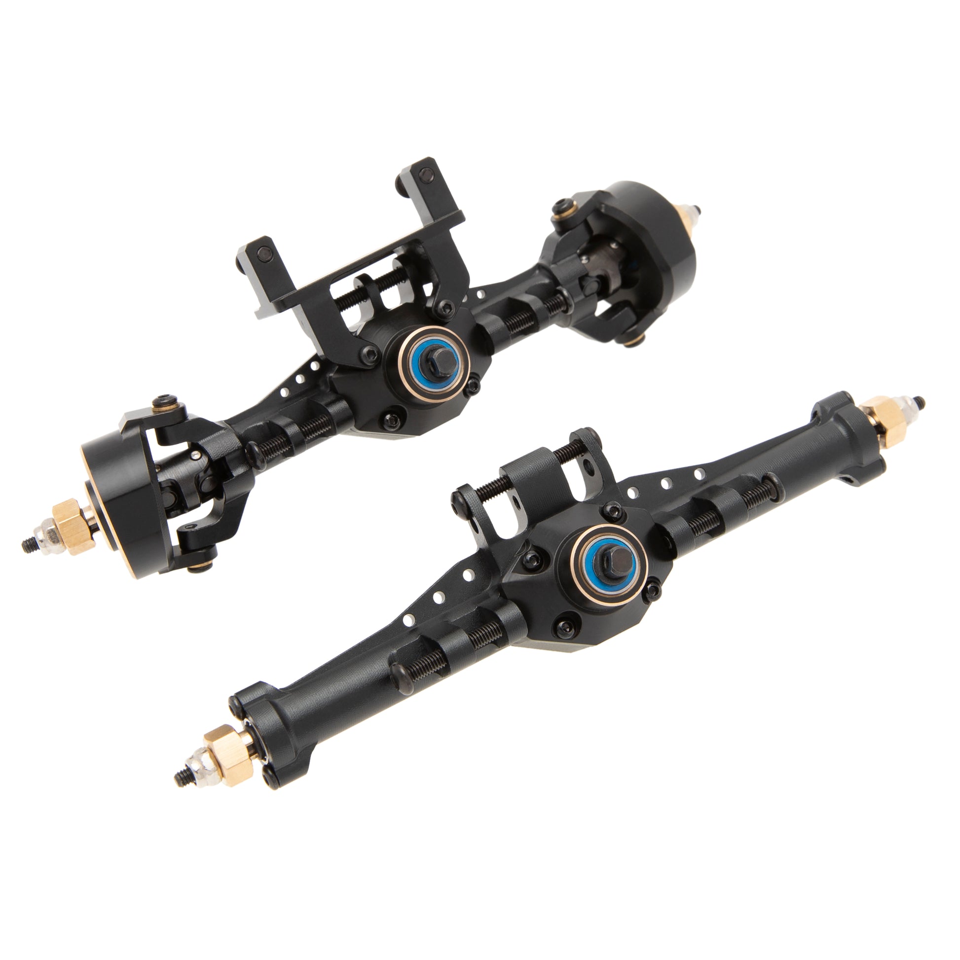 Black Aluminum Isokinetic 3-Section CVD Front and Rear Axles