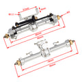 Aluminum Front and Rear Axle Size for Axial SCX24 silver