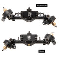 Black Aluminum and brass Isokinetic 3-Section CVD Front Axles