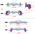 trx4m Front and Rear Portal axle size