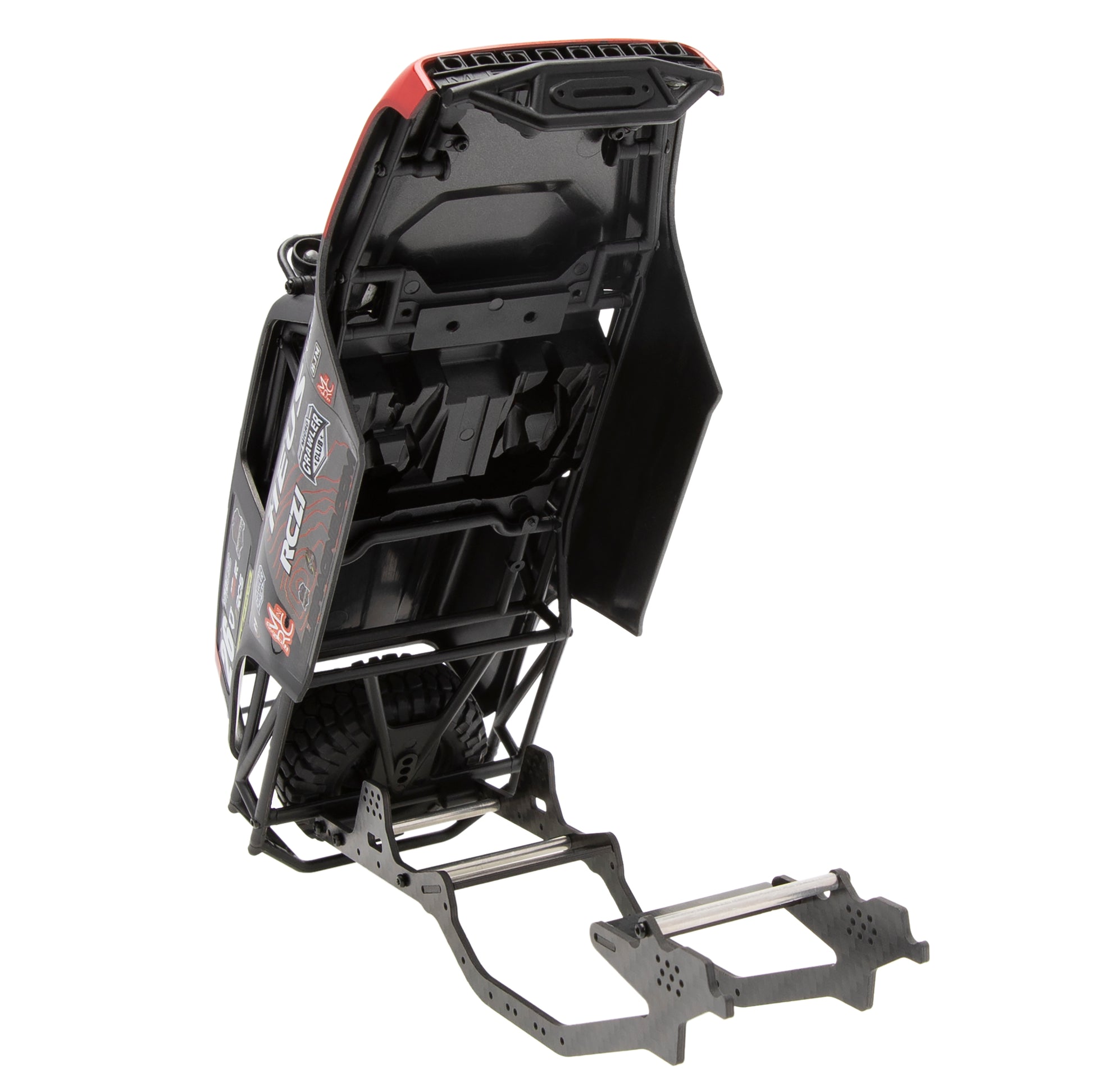 Red MB24 ABS body shell with carbon fiber Frame for SCX24