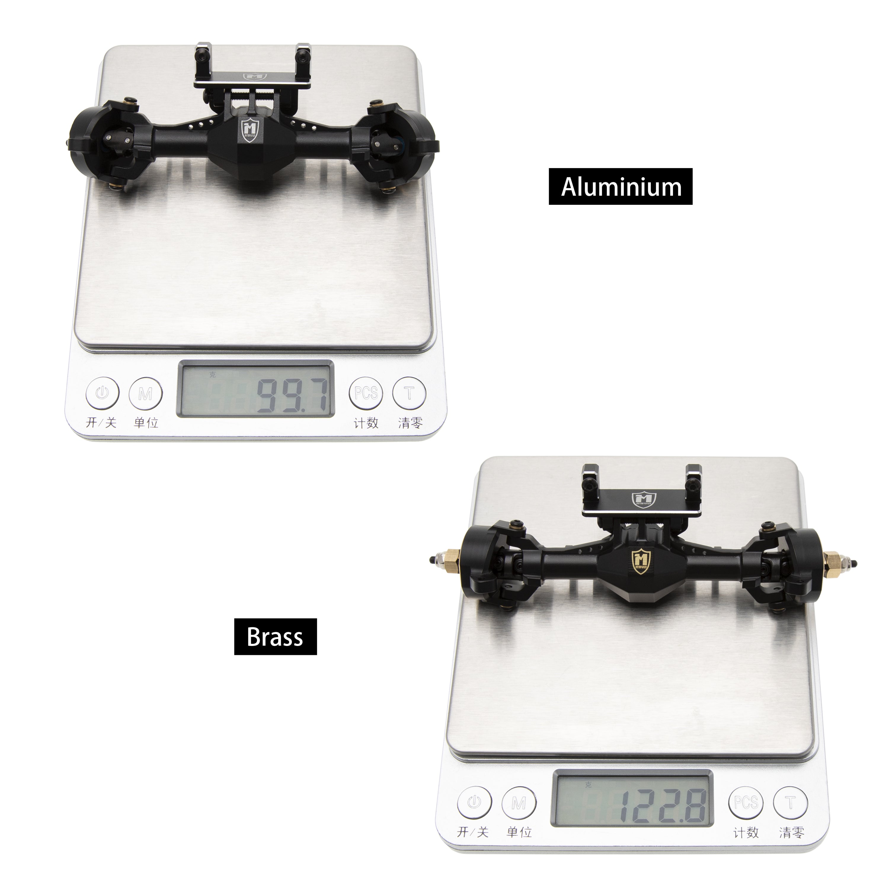 MEUS Racing TRX4M Isokinetic 3-Section CVD Front and Rear Axles Maximu
