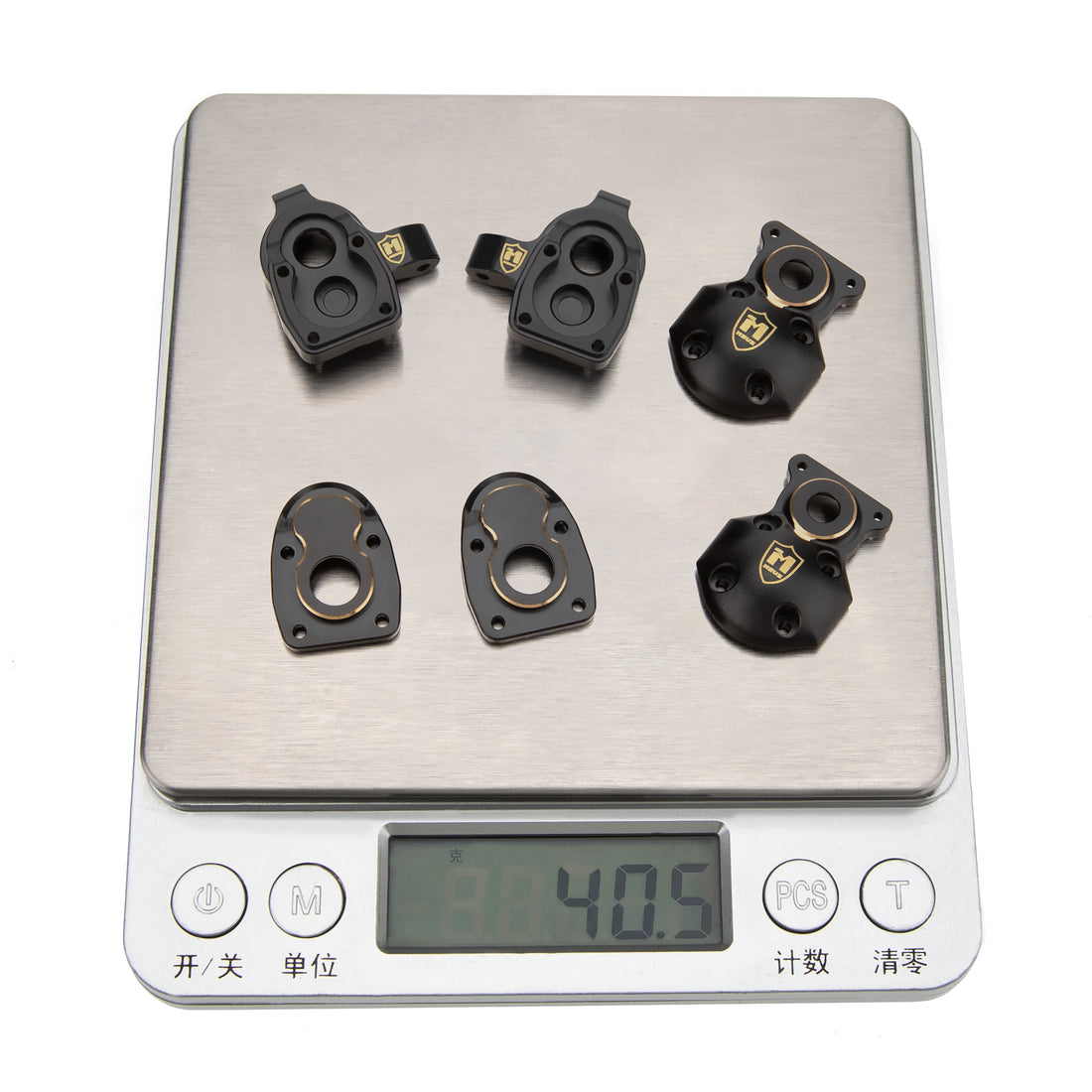 MEUS Racing 10.2g Brass Steering Knuckles ONLY for MEUS 1/24 SCX24 Portal Axle Upgrades