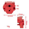 Red CNC Aluminum Transmission Case Gearbox Housing size