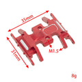 Red Center Transmission Skid Plate size for Axial SCX24 90081 Wrangler.
