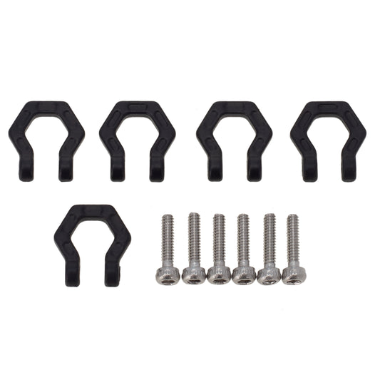MEUS Racing U-shaped shackle metal trailer hook for SCX24 TRX4M FCX24 and other models.