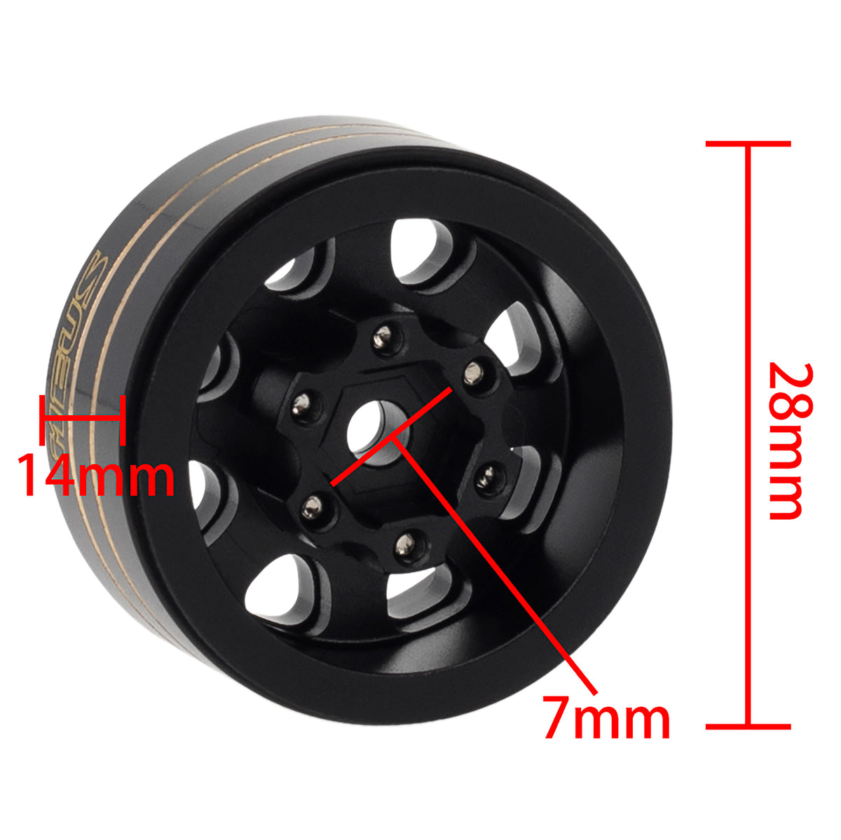 Dark Rianbow Rims Scx24 Wheels 1.1inch Beadlock Wheels Rainbow Wheel Rims Negative Offset ...