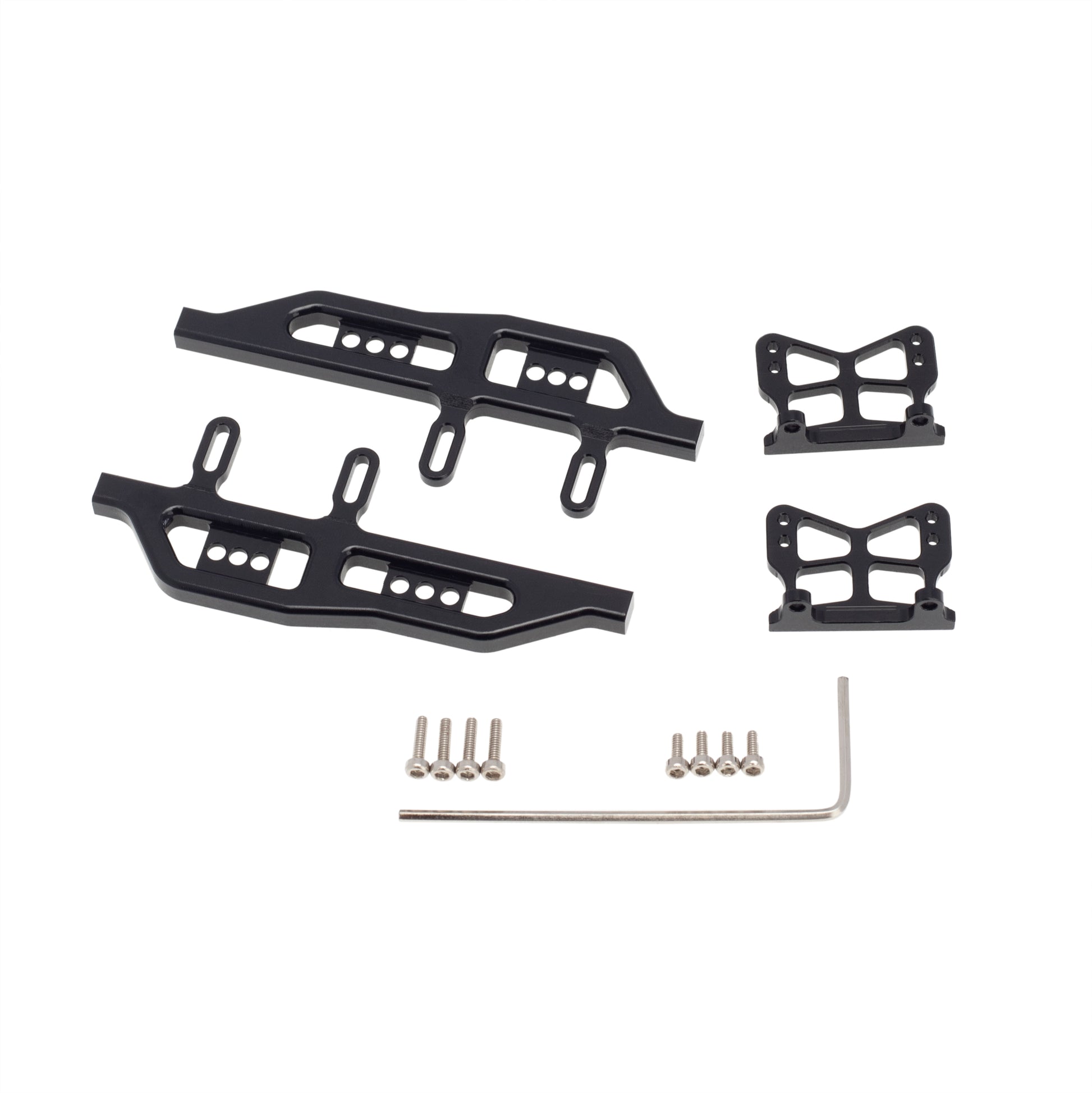 pedals for black metal MEUS Racing Metal Side Pedals Frame Pedal 1 Set for 1/24 Axial SCX24 90081 Car Parts