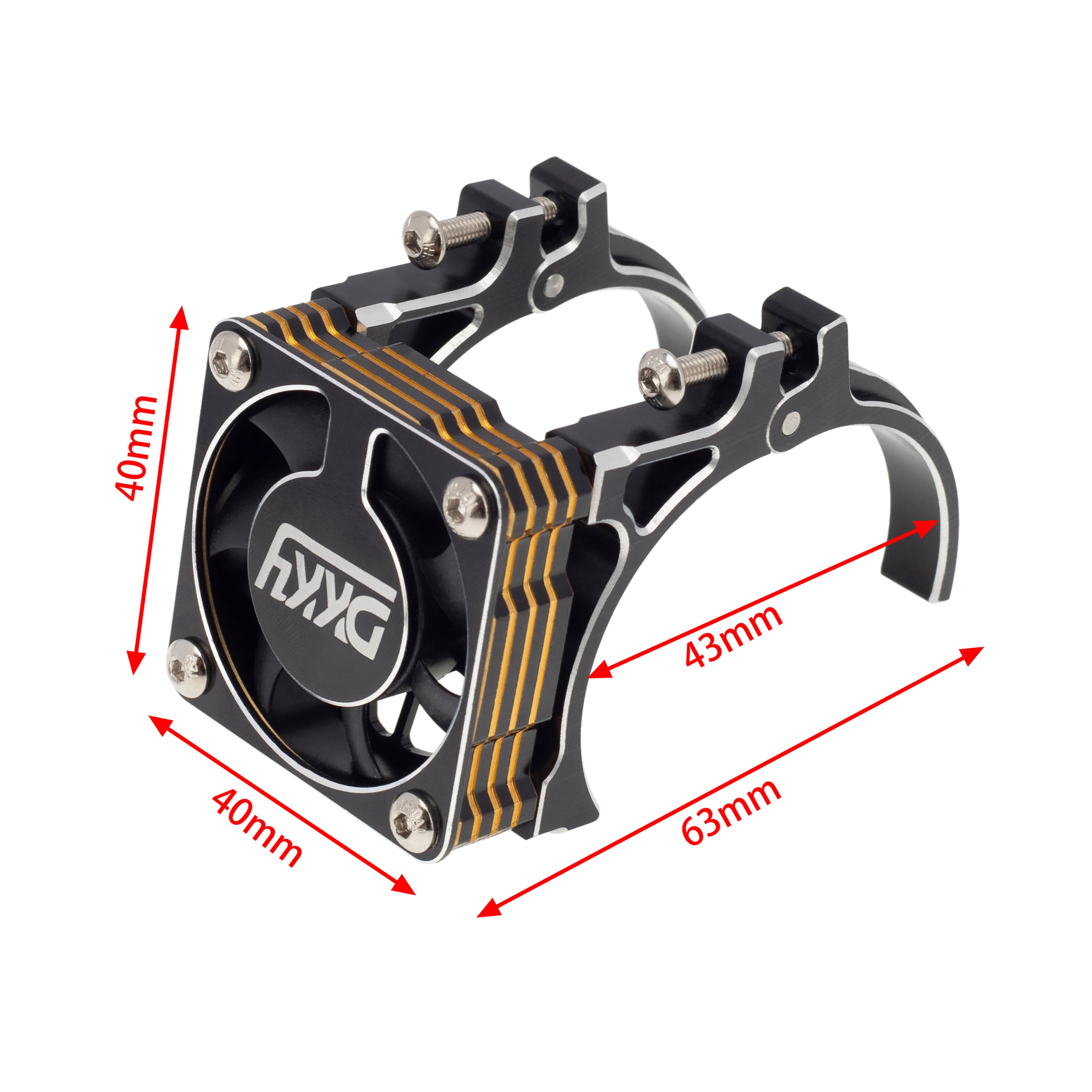 Coool Racing Fn MEUS Racing RC Motor Cooling Fan Heatsink 40-43mm Adjustable for Arrma