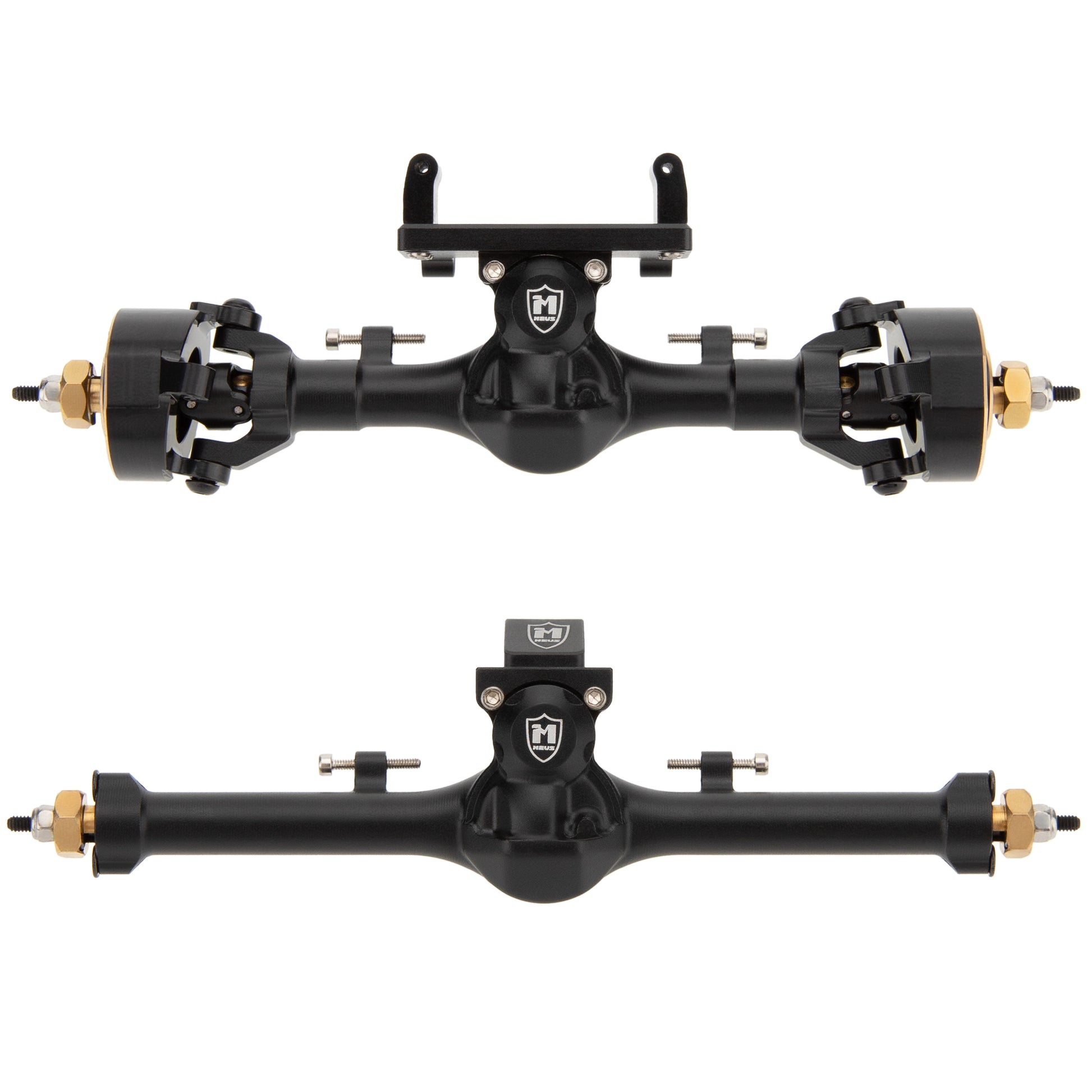 Black SCX24 Metal V3 Isokinetic Axles