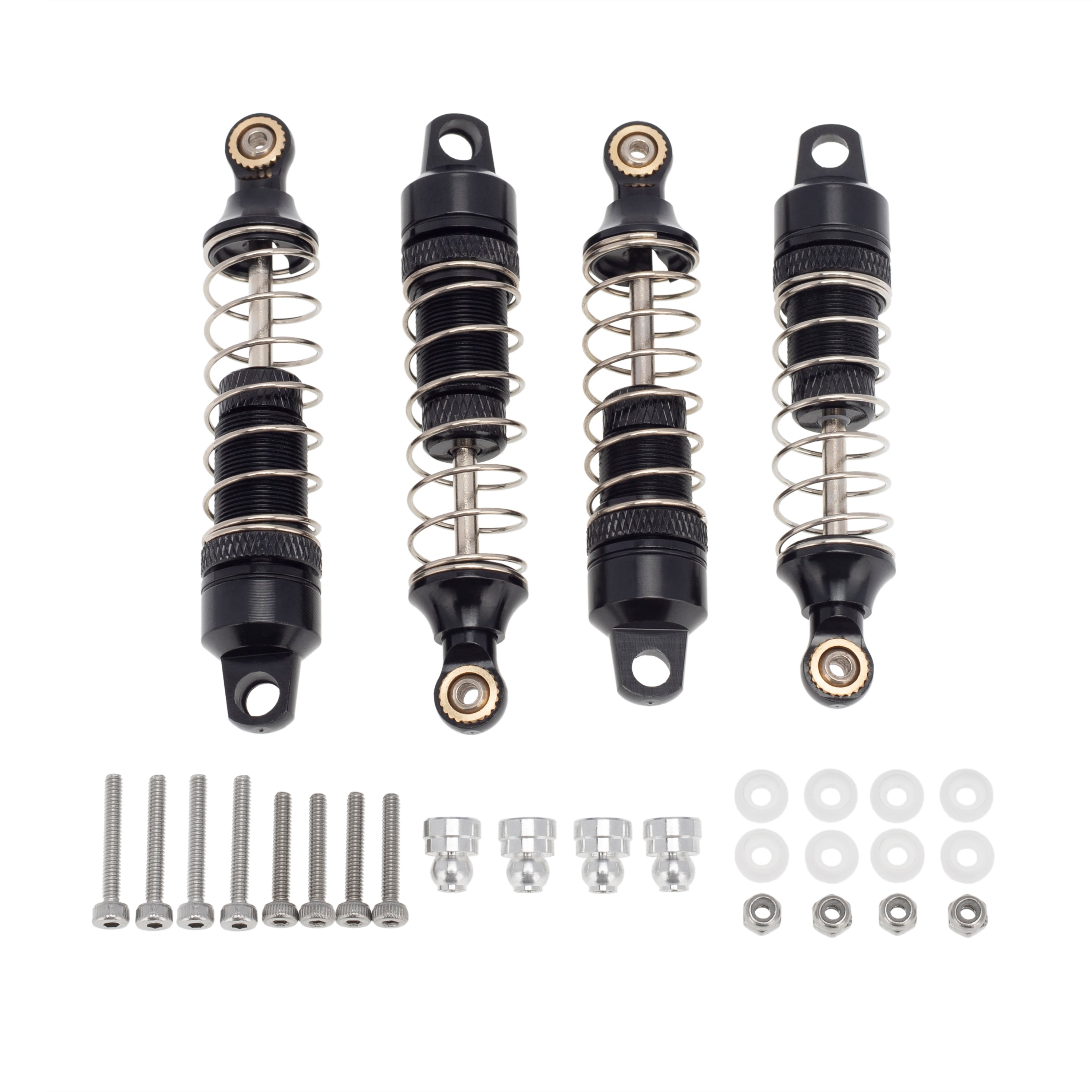 MEUS Racing Aluminum Front Rear Shocks Set Complete Shock Absorbers fo
