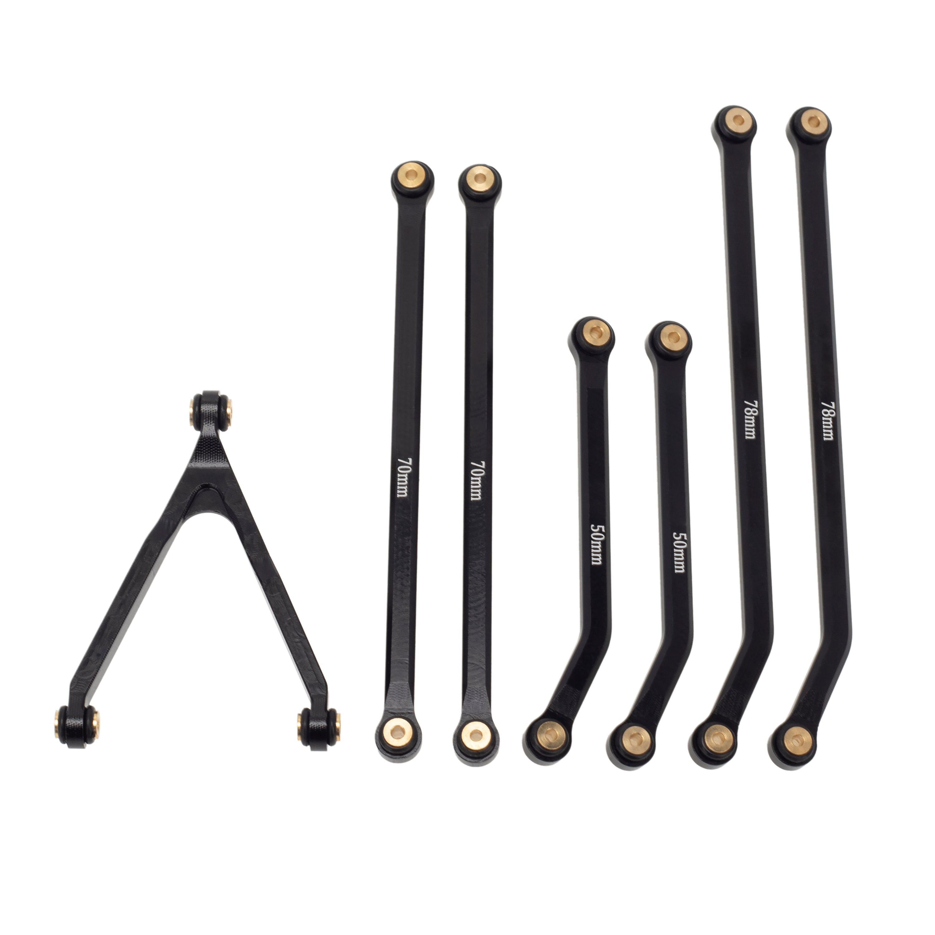 Chasis Spring Link MEUS Racing CNC Aluminum High Clearance Chassis Links for Axial 1/24 S