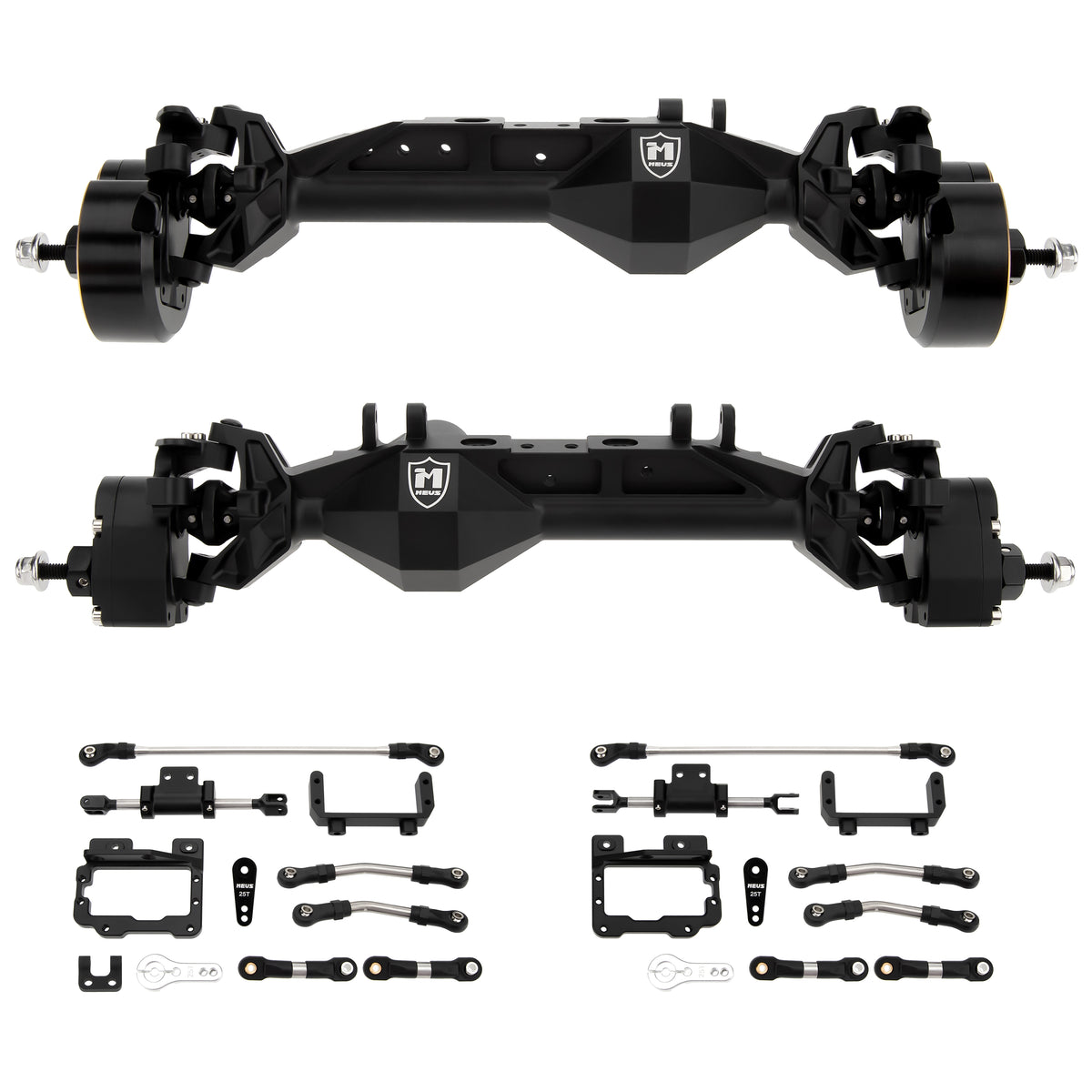 Black 4WS CHEAT CODE V2 Capra 1.9 Isokinetic front axles