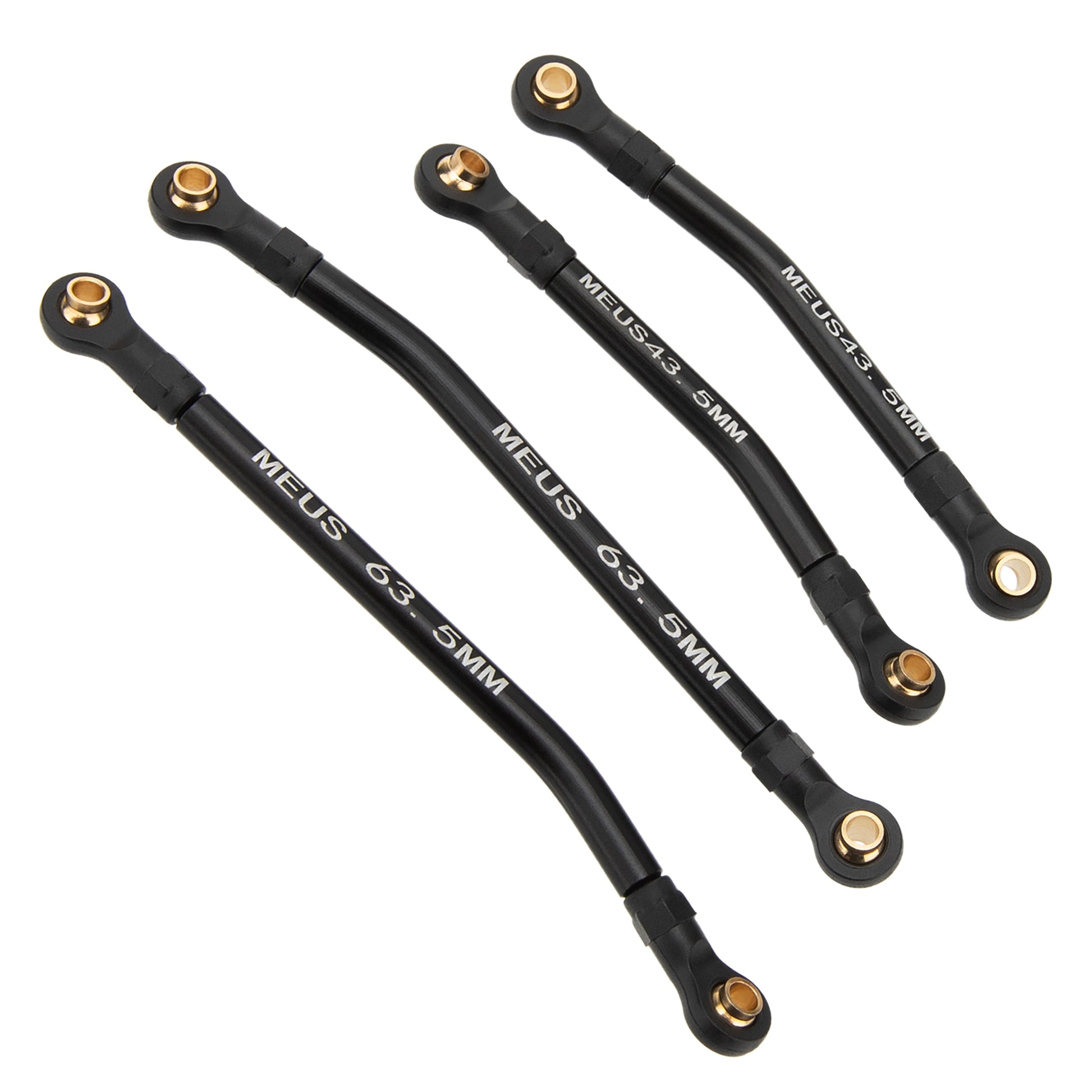 Black Aluminum Lower Chassis Links for TRX4M High Trail K10 F150