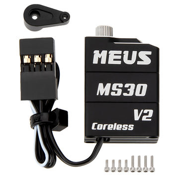 Black Aluminum SCX30 V2 coreless servo