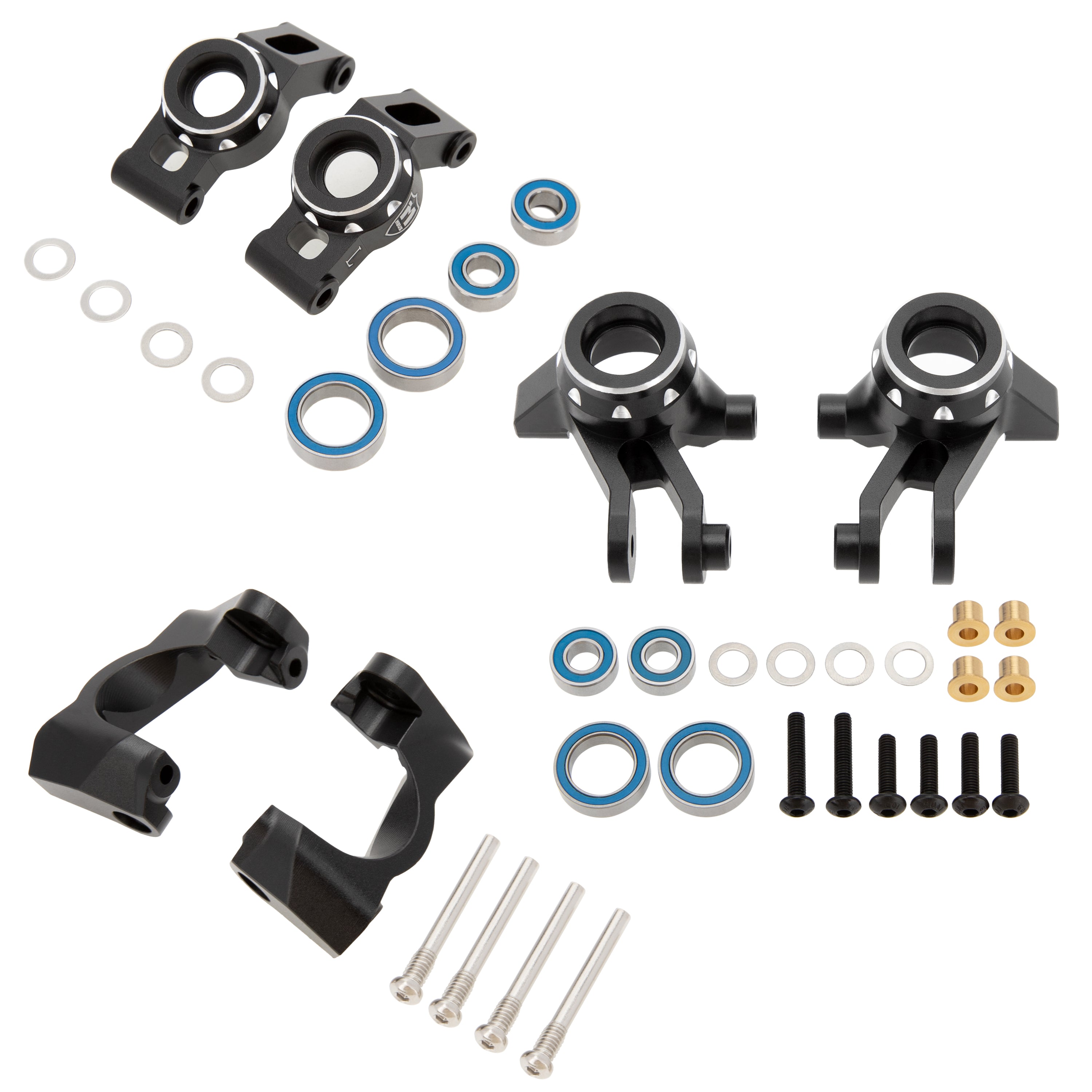 MEUS Racing Aluminum Steering Knuckles C-Hub Stub Axle Carrier Kit for