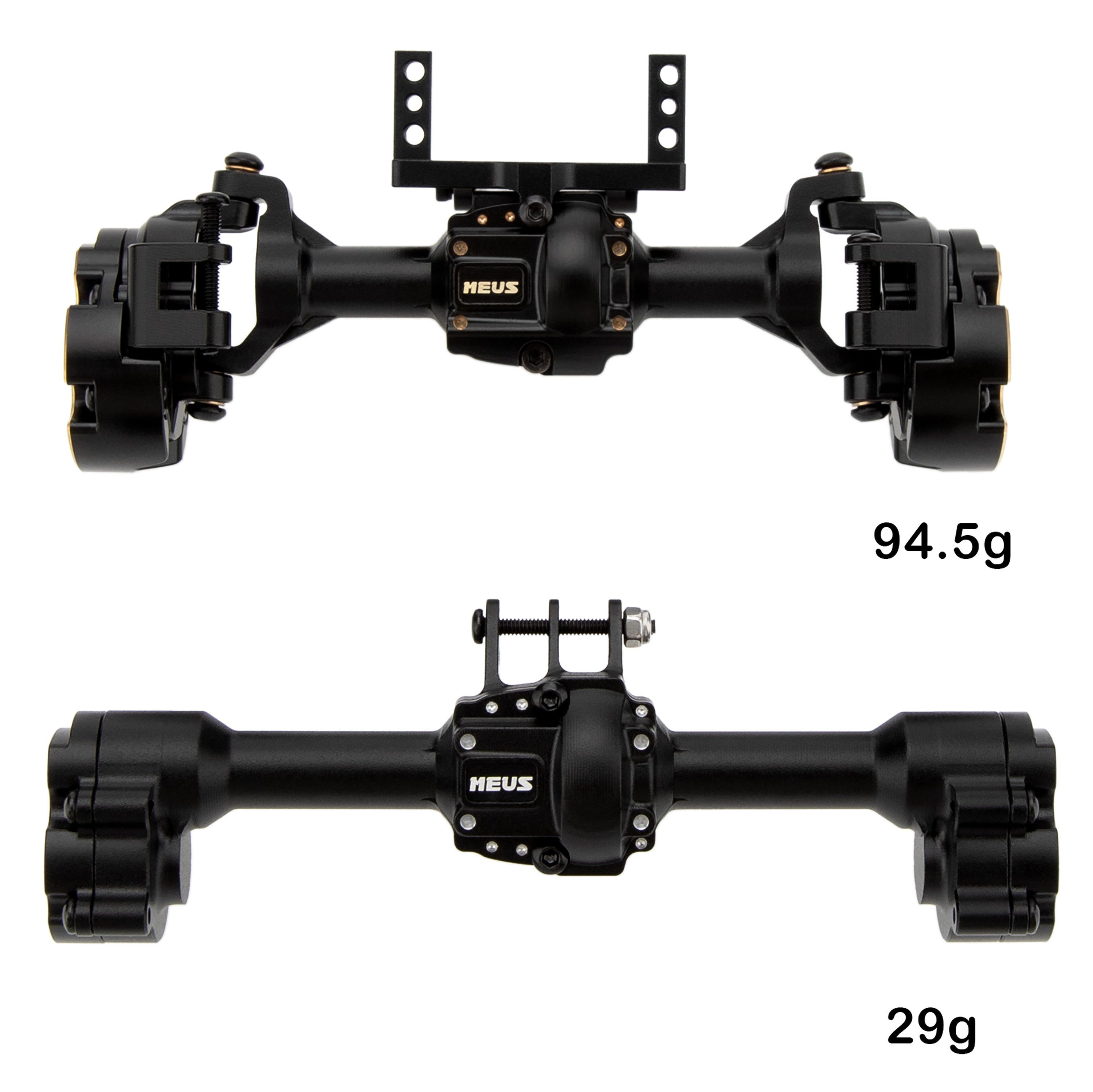  Soloist Ascent Series Mサイズ MEUS Racing Ascent-18 Axle Housings with Diff Covers and Steering