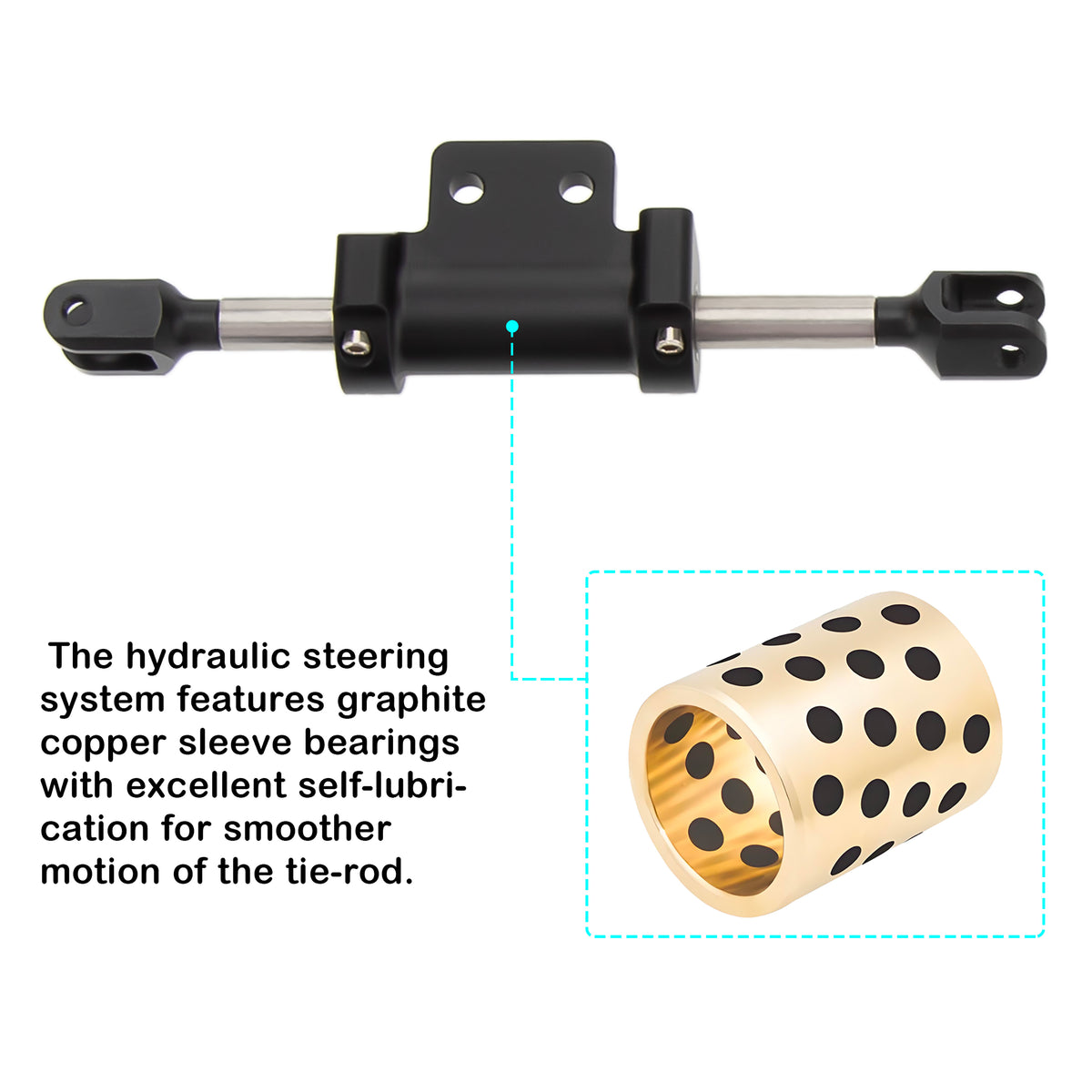 Black CHEAT CODE V2 Capra 1.9 Isokinetic front axle Details