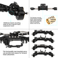 Black CHEAT CODE V2 Capra 1.9 Isokinetic front axle details