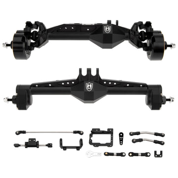 Black CHEAT CODE V2 Capra 1.9 Isokinetic front rear axles