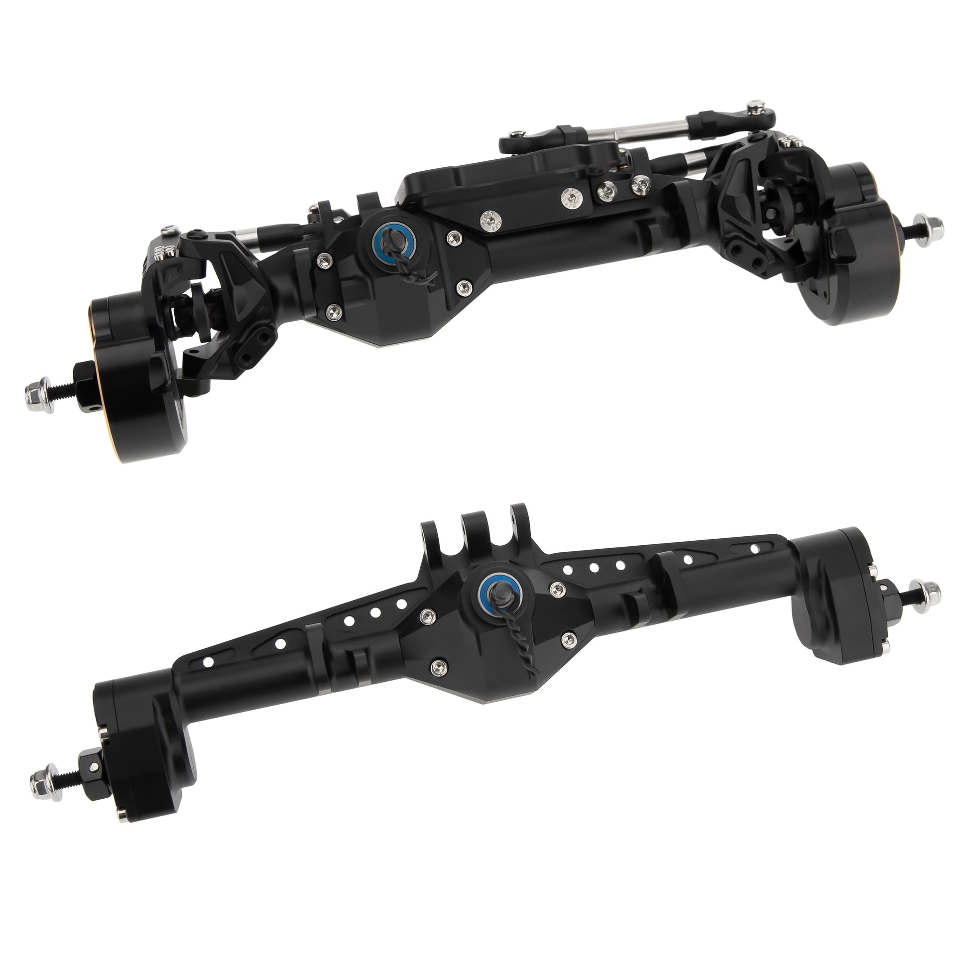 Black CHEAT CODE V2 Capra 1.9 Isokinetic front rear axles