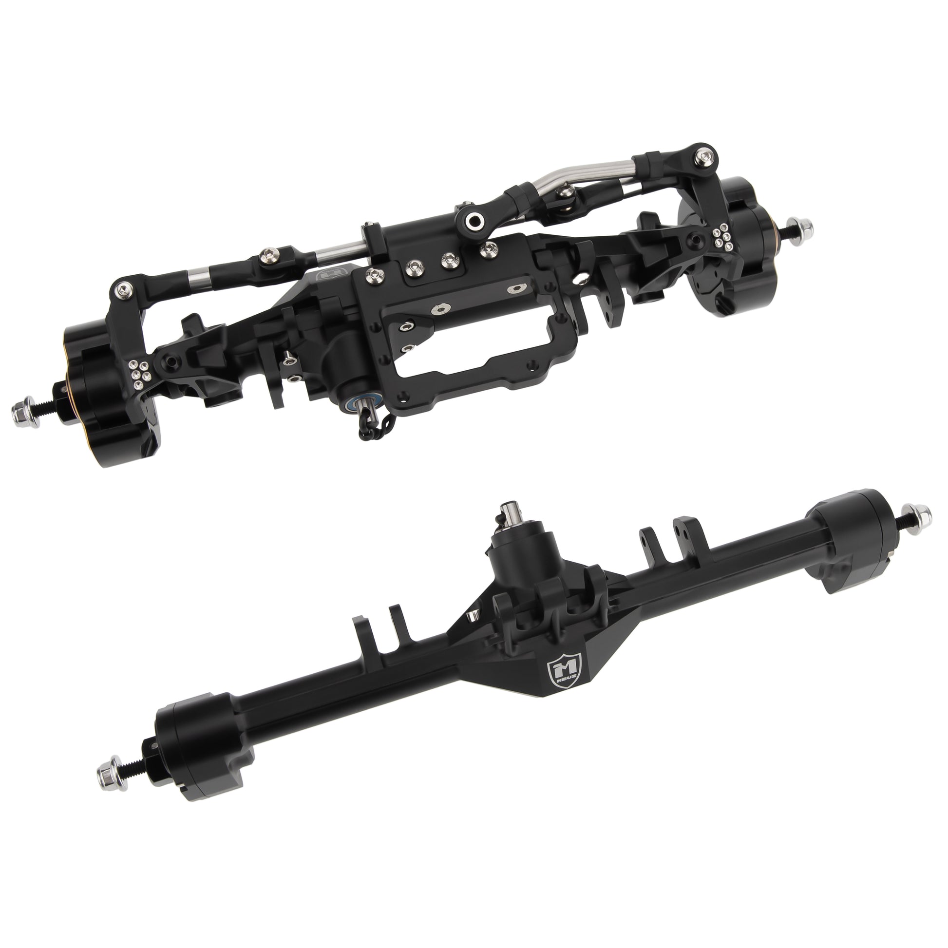 Black CHEAT CODE V2 Capra 1.9 Isokinetic front rear axles