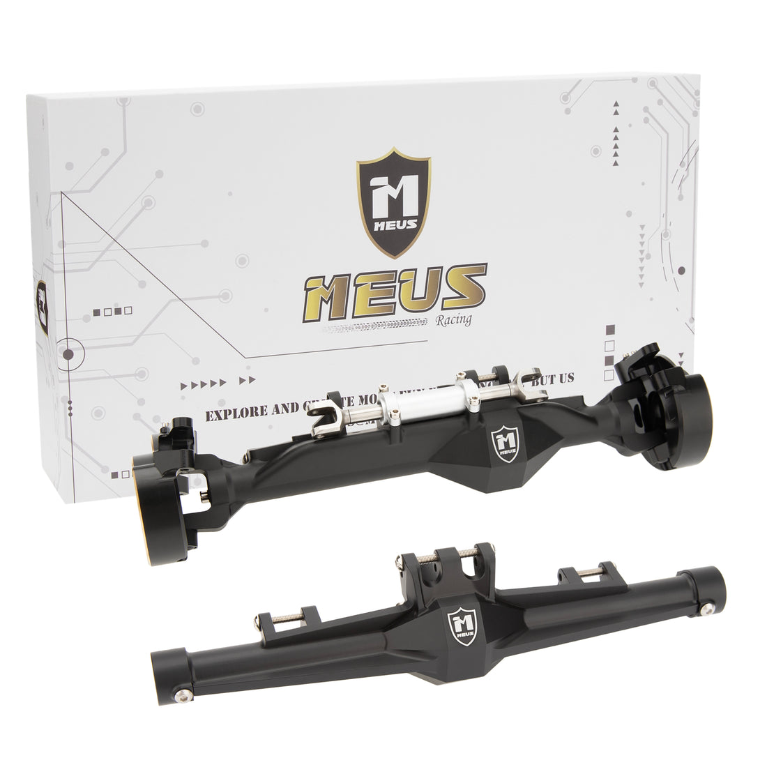 Black H10 Optic Isokinetic Front Rear Axles Housing