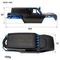 Black MB24 Pro Aluminum Body Shell Blue Frame Kit Size