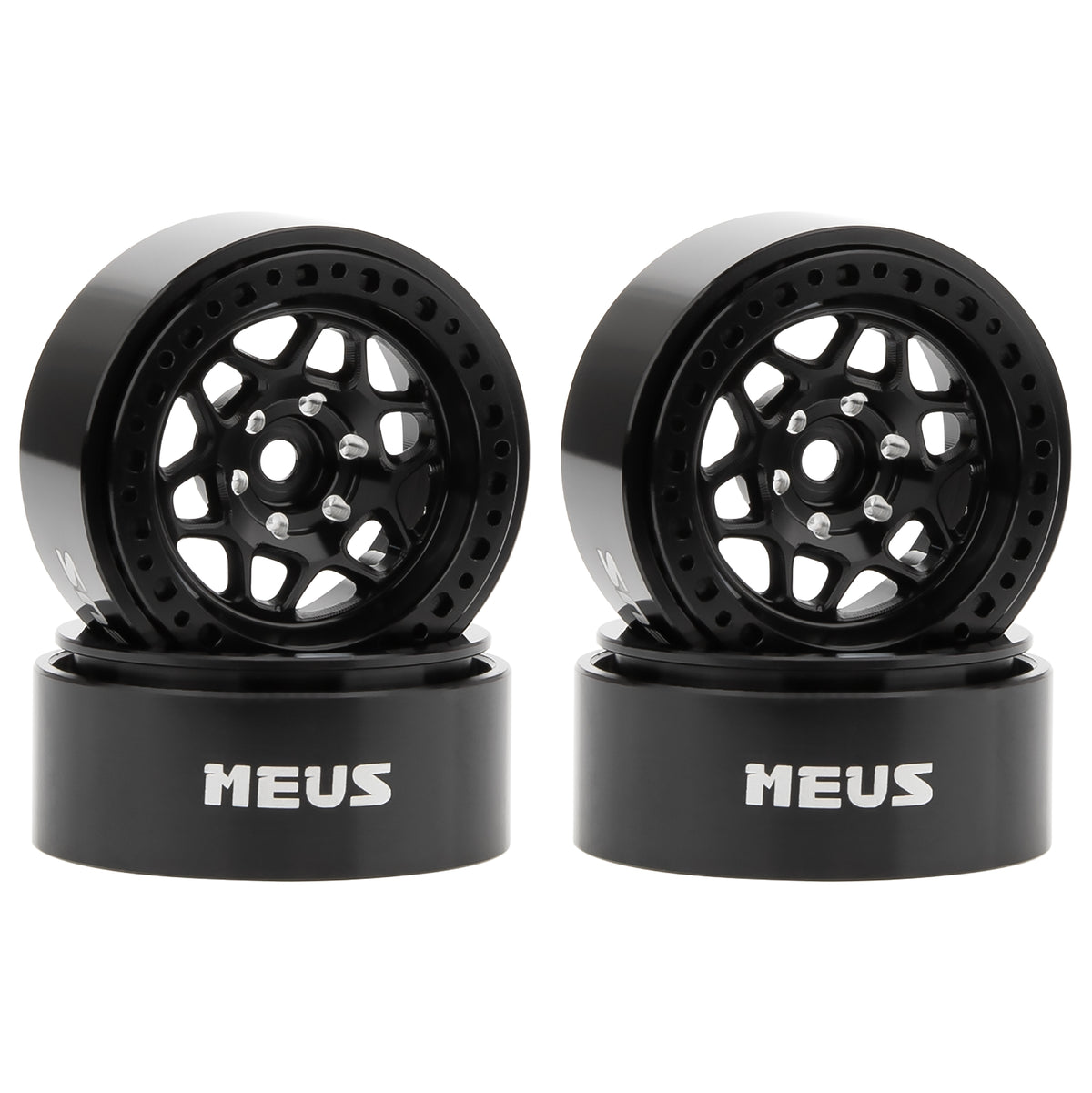 Black MW1301 1.3-Inch Beadlock Wheels