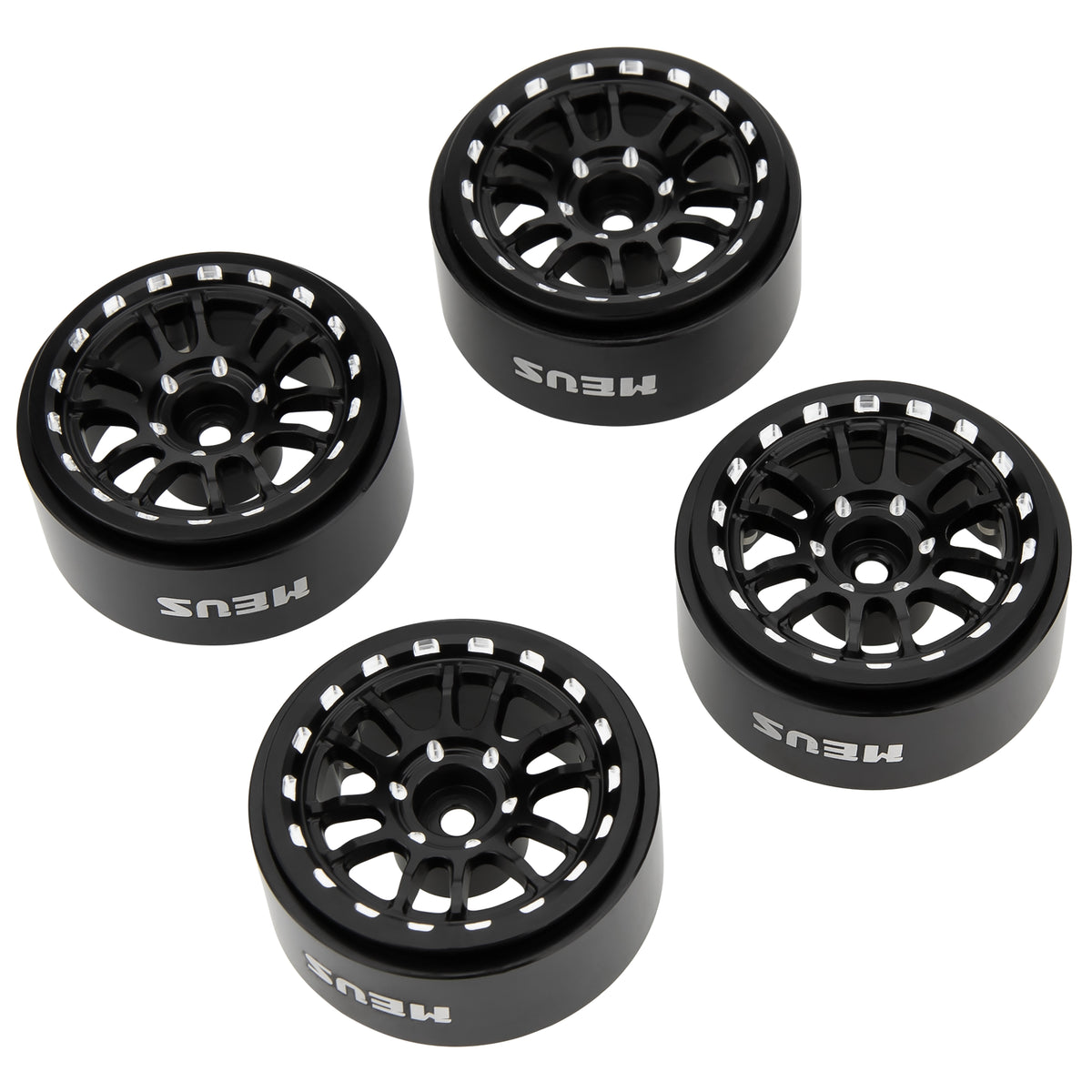 Black MW1303 1.3-Inch Beadlock Wheels