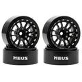 Black MW1303 1.3-Inch Beadlock Wheels