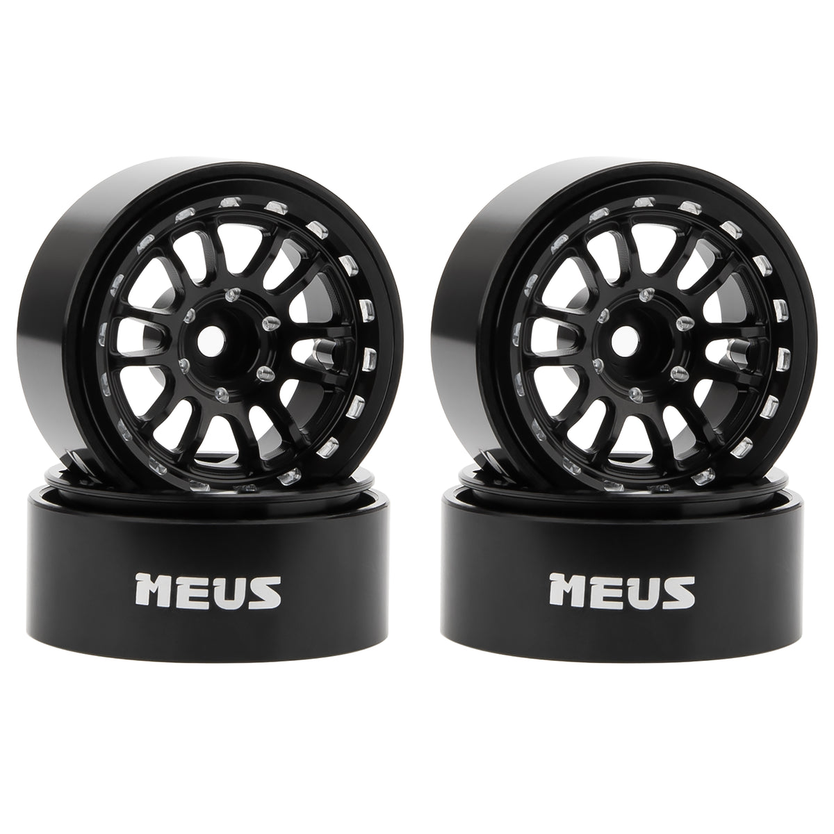Black MW1303 1.3-Inch Beadlock Wheels