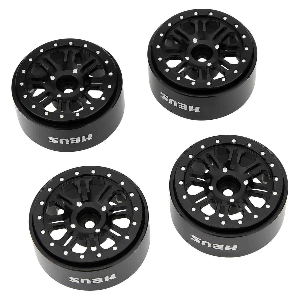 Black MW1305 1.3-Inch Beadlock Wheel size