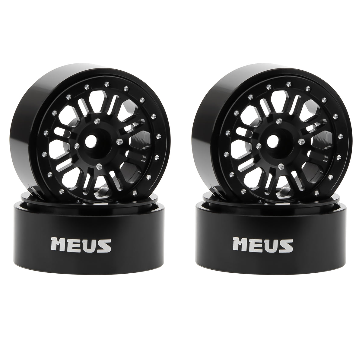 Black MW1305 1.3-Inch Beadlock Wheels