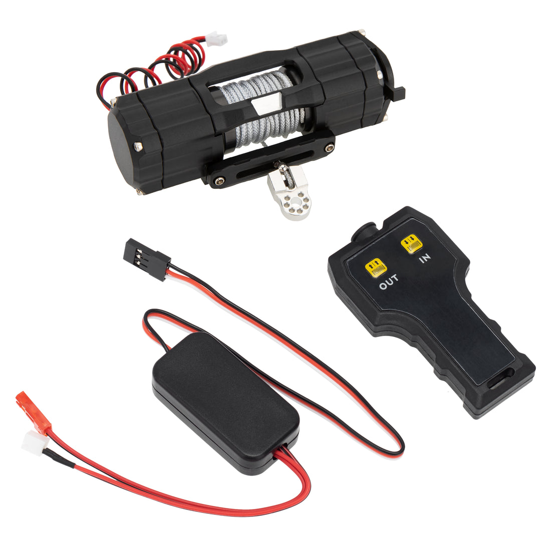 Black RC Metal Winch with Controller