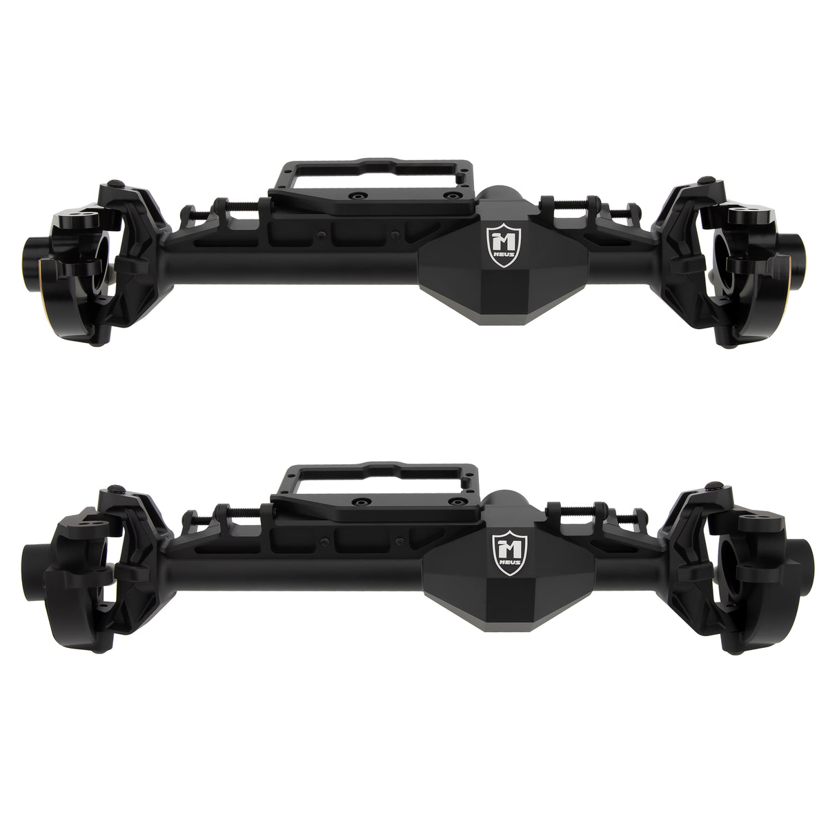 Black Redcat Vertex-6 4WS front axle housings