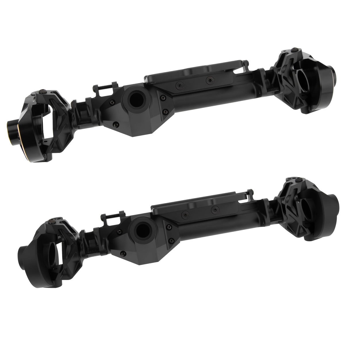 Black Redcat Vertex-6 4WS front axle housings