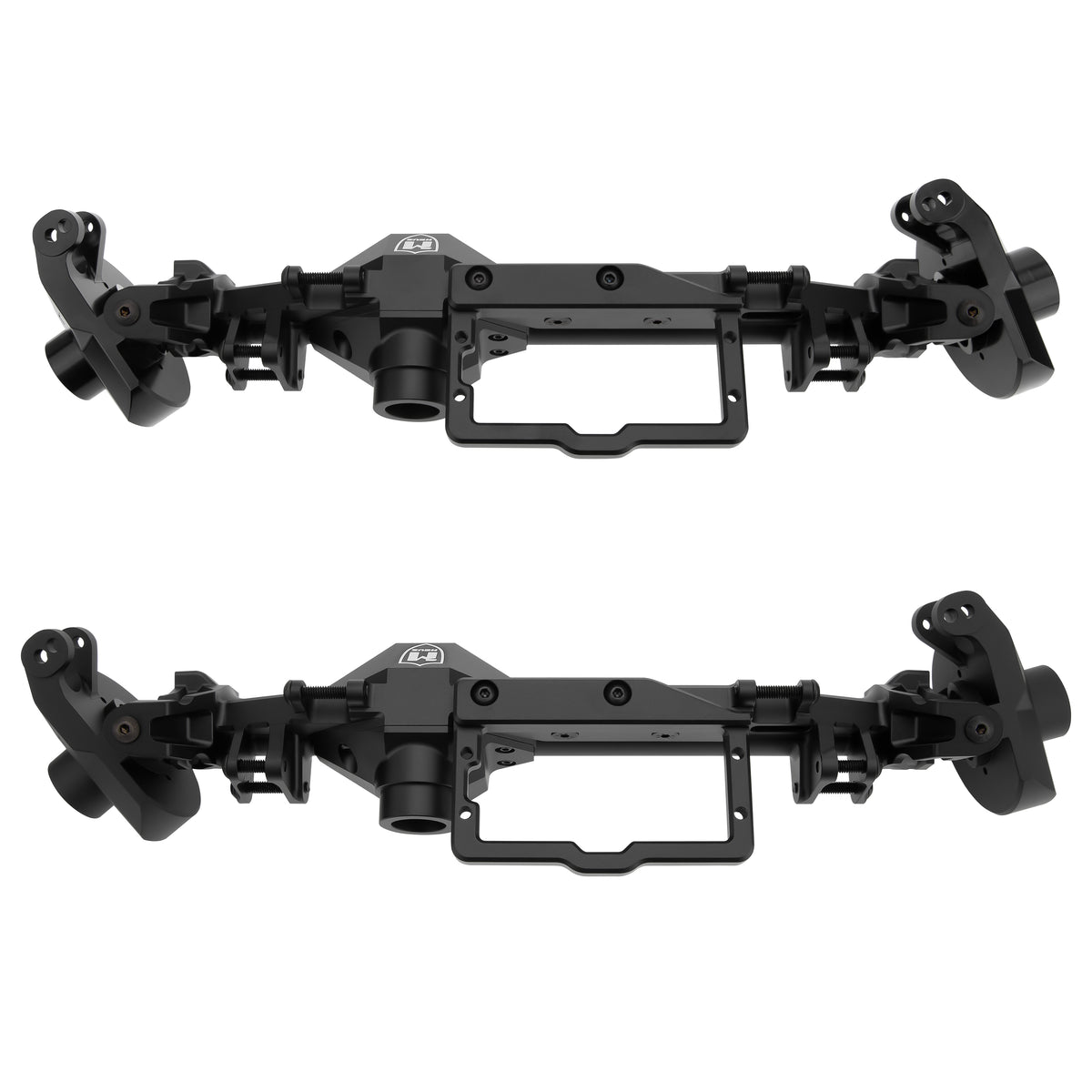 Black Redcat Vertex-6 4WS front axle housings