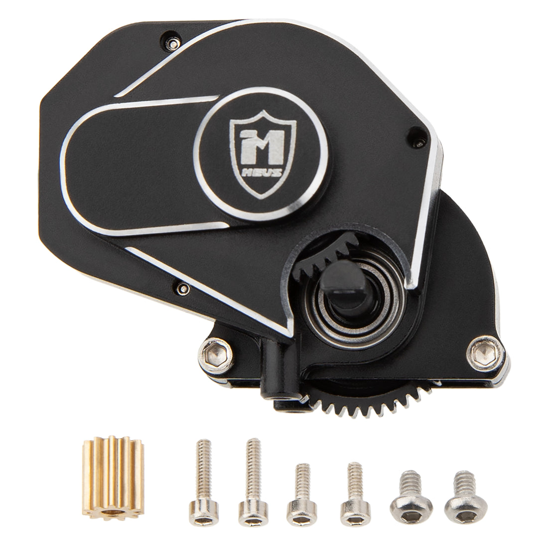 Black SCX24 Brushed Complete Transmission